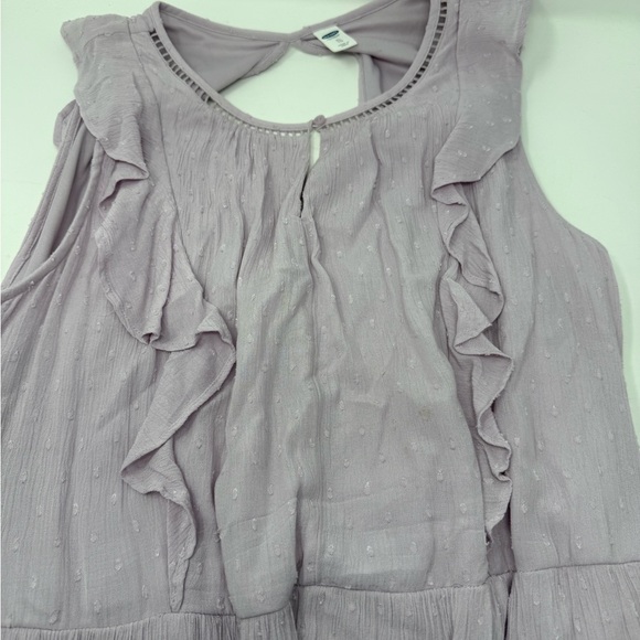 Old Navy Women’s Lavender Sleeveless Ruffle Dress size XL with lining Never Worn - Picture 7 of 13